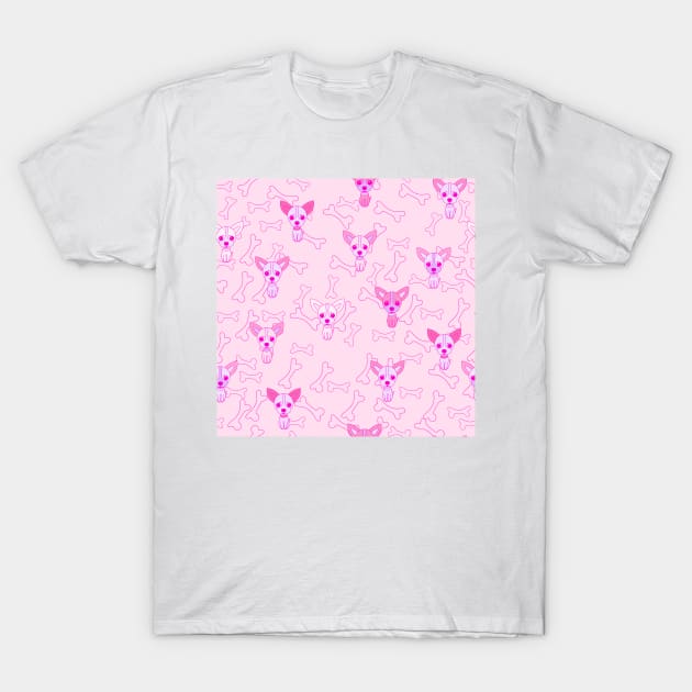 Pink Cute Dogs Fashion Seamless T-Shirt by MichelMM